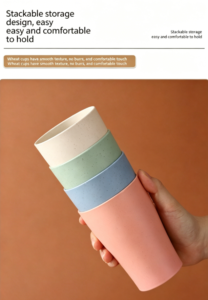 Eco‑Friendly Wheat Straw Drinking Cup